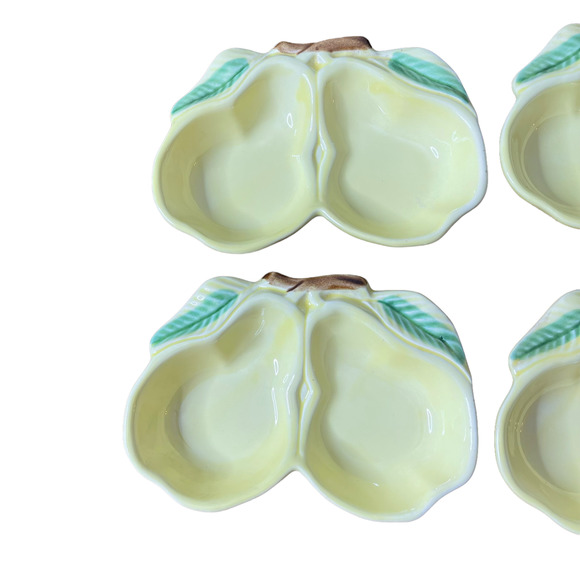 Vintage 5-Piece Belmar California Pottery Yellow Pear Serving Set #320 MCM Retro - Picture 6 of 9